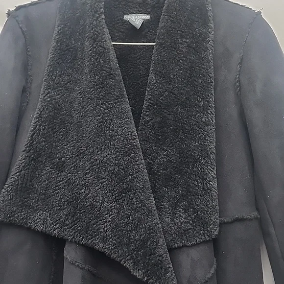 Chelsea And Theodore Large Coat Classy Warm Faux Fur Sherpa Lined - Picture 5 of 16